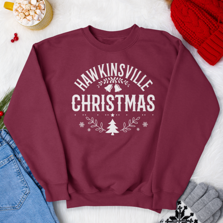 Hawkinsville Christmas Sweatshirt